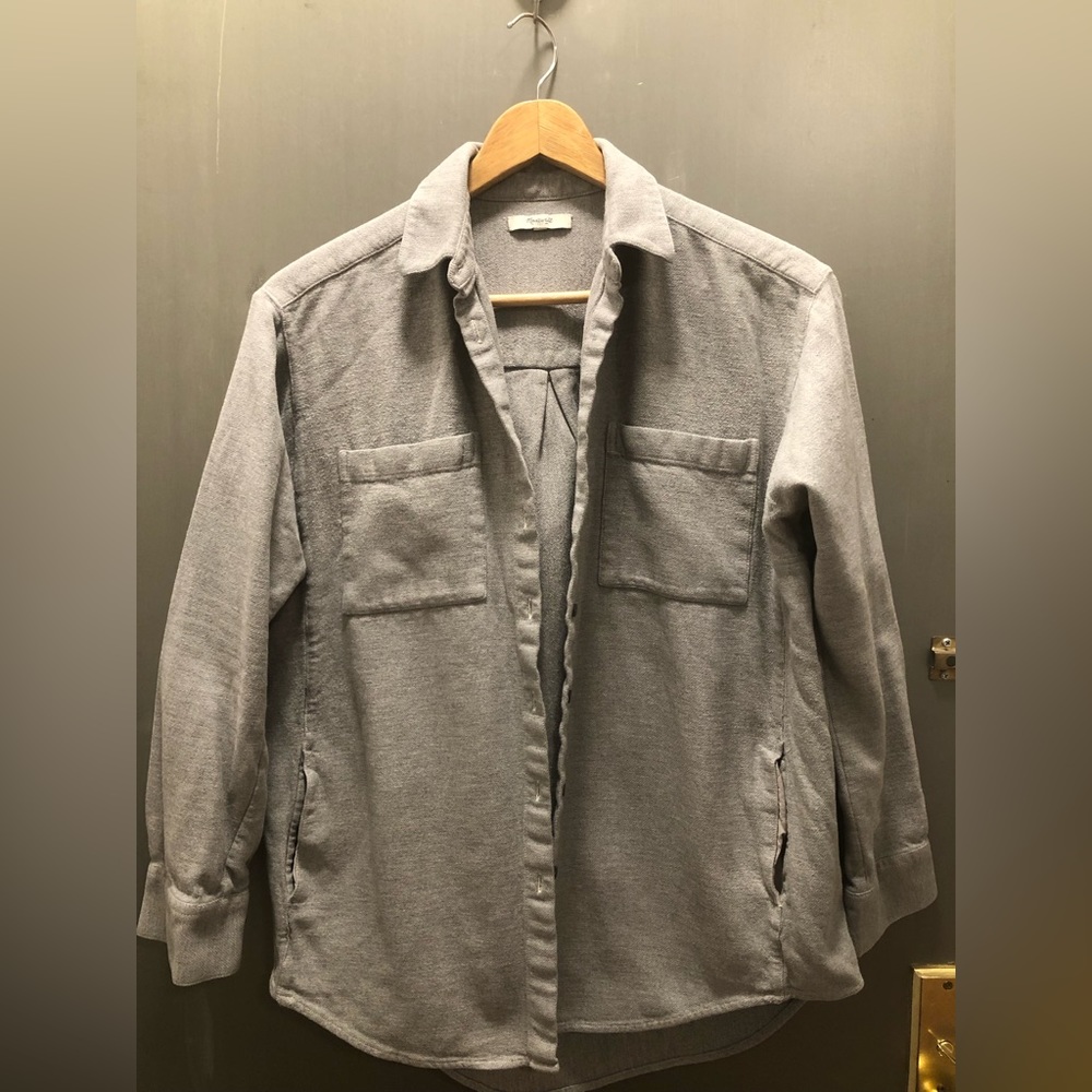Madewell Light Grey Shacket